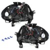 Φανάρια εμπρός Renault Clio 2 (1998-2001) angel eyes - μαύρα , με λάμπες (Η1) - σετ 2τμχ.