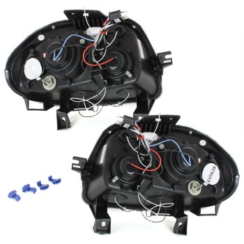 Φανάρια εμπρός Renault Clio 2 (1998-2001) angel eyes - chrome , με λάμπες (Η1) - σετ 2τμχ. Φανάρια εμπρός Renault Clio 2 (1998-2001) angel eyes - chrome , με λάμπες (Η1) - σετ 2τμχ.