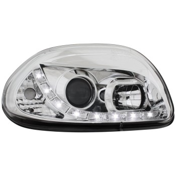 Φανάρια εμπρός Renault Clio 2 (1998-2000) led - chrome , με λάμπες (Η1) - σετ 2τμχ. Φανάρια εμπρός Renault Clio 2 (1998-2000) led - chrome , με λάμπες (Η1) - σετ 2τμχ.