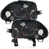 Φανάρια εμπρός Renault Clio 2 (1998-2000) led - chrome , με λάμπες (Η1) - σετ 2τμχ.