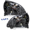 Φανάρια εμπρός Renault Clio MK3 (2001-2005) angel eyes - chrome , με λάμπες (Η1) - σετ 2τμχ.