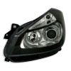 Φανάρια εμπρός Renault Clio ΙΙΙ (2005-2009) angel eyes - μαύρα , χωρίς λάμπες (Η7) - σετ 2τμχ.