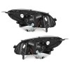 Φανάρια εμπρός Renault Twingo (2007-2011) led - μαύρα , με λάμπες (Η1) - σετ 2τμχ.