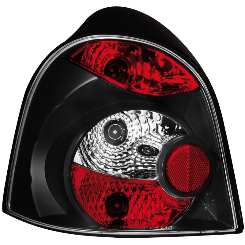 Πίσω φανάρια Renault Twingo (2000-2007) - μαύρα - σετ 2τμχ.