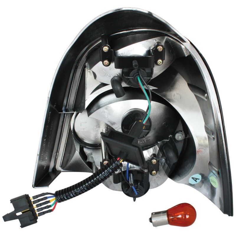 Πίσω φανάρια Renault Twingo (2000-2007) - μαύρα - σετ 2τμχ.