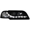 Φανάρια εμπρός Volvo S /V40 (1997-2000) led - black , με λάμπες (Η1) - σετ 2τμχ.
