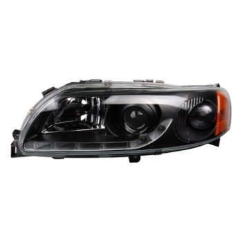 Φανάρια εμπρός Volvo S/V60 (2000-2004) led - μαύρα , με λάμπες (Η1) - σετ 2τμχ.
