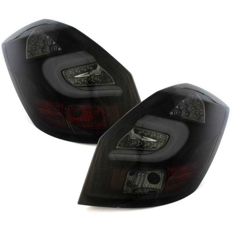 Πίσω φανάρια led Skoda Fabia ΙΙ 5 πορτο ( 2007-2014) - φιμέ - σετ 2τμχ.