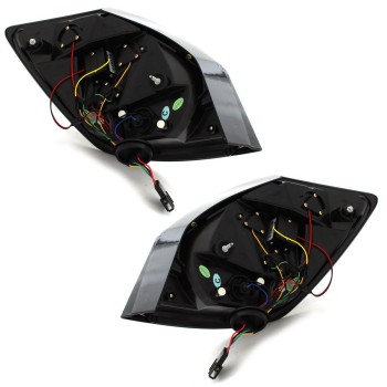 Πίσω φανάρια led Skoda Fabia ΙΙ 5 πορτο ( 2007-2014) - φιμέ - σετ 2τμχ.