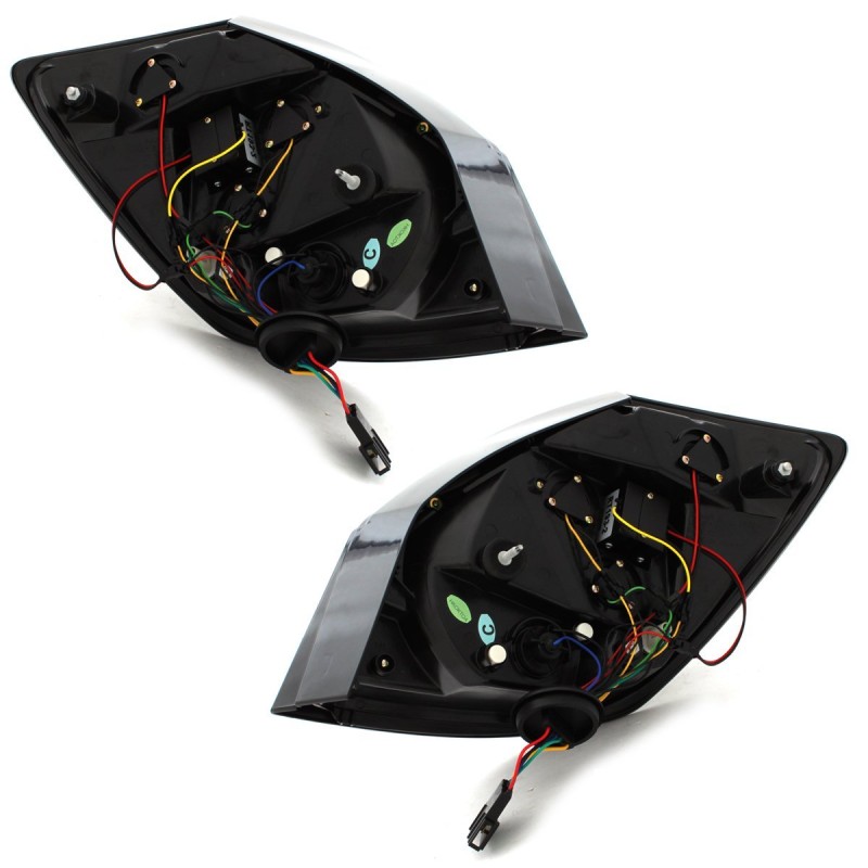 Πίσω φανάρια led Skoda Fabia ΙΙ 5 πορτο ( 2007-2014) - φιμέ - σετ 2τμχ.
