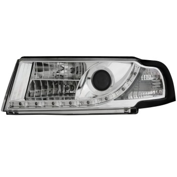 Φανάρια εμπρός Skoda Octavia (2000-2004) led , με λάμπες (Η1) - σετ 2τμχ.