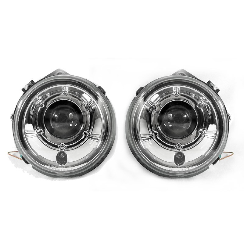 Φανάρια εμπρός Mercedes W461 / W463 G- Class (1989-2010) , με λάμπες (Η1) - σετ 2τμχ.