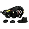 Φανάρια εμπρός Vw Polo 9N (2001-2005) angel eyes - μαύρα , χωρίς λάμπες (Η7) - σετ 2τμχ.