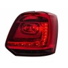 Πίσω φανάρια Vw Polo 6R (2009-2014) - κόκκινα με φιμέ φλας - σετ 2τμχ.
