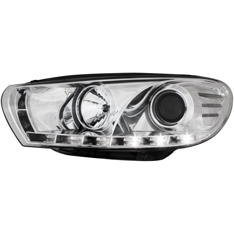 Φανάρια εμπρός Vw Scirocco (2008-2014) led , με λάμπες (Η1) - σετ 2τμχ.