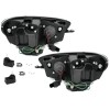 Φανάρια εμπρός Vw Scirocco (2008-2014) led , μαύρα , με λάμπες (Η1) - σετ 2τμχ.