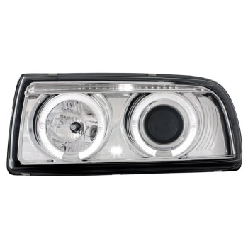 Φανάρια εμπρός Vw Vento (1991-1998) angel eyes - chrome , με λάμπες (Η1) - σετ 2τμχ. Φανάρια εμπρός Vw Vento (1991-1998) angel eyes - chrome , με λάμπες (Η1) - σετ 2τμχ.