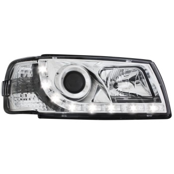 Φανάρια εμπρός Vw Transporter T4 (1997-2003) led , με λάμπες (Η1) - σετ 2τμχ.