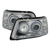 Φανάρια εμπρός Vw Transporter T5 (2003-2009) angel eyes, χωρίς λάμπες (Η7) - σετ 2τμχ.