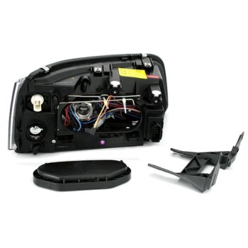 Φανάρια εμπρός Vw Transporter T5 (2003-2009) angel eyes, χωρίς λάμπες (Η7) - σετ 2τμχ.