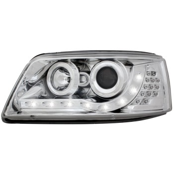 Φανάρια εμπρός Vw Transporter T5 (2003-2009) led , με λάμπες (Η1) - σετ 2τμχ.