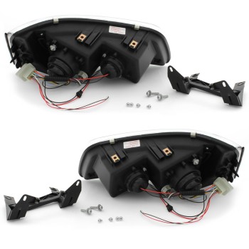 Φανάρια εμπρός Vw Transporter T5 (2003-2009) led , με λάμπες (Η1) - σετ 2τμχ.