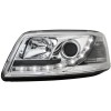 Φανάρια εμπρός Vw Transporter T5 (2003-2009) led , χρωμίου , με λάμπες (Η1) - σετ 2τμχ.