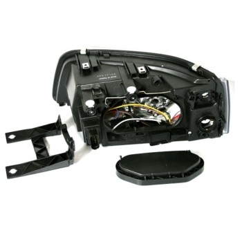 Φανάρια εμπρός Vw Transporter T5 (2003-2009) - μαύρα , χωρίς λάμπες (Η1) - σετ 2τμχ.