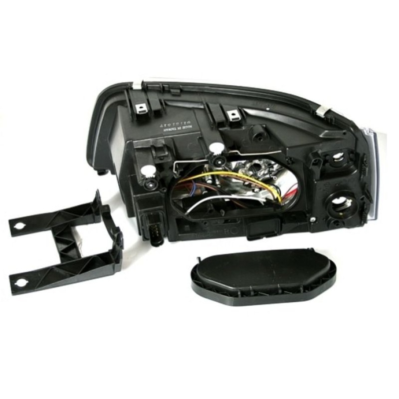 Φανάρια εμπρός Vw Transporter T5 (2003-2009) - μαύρα , χωρίς λάμπες (Η1) - σετ 2τμχ.