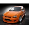 Φανάρια εμπρός Opel Corsa B (1993-2001) - μαύρα , χωρίς λάμπες (Η4) - σετ 2τμχ.