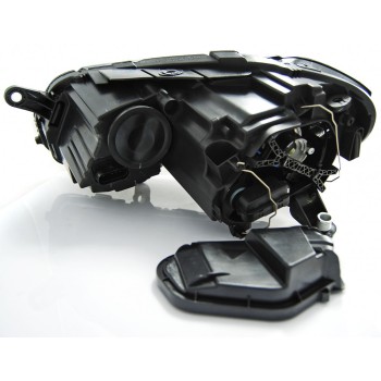 Φανάρια εμπρός Vw Passat B7 (2010-2014) led - μαύρα , χωρίς λάμπες (Η7) - σετ 2τμχ.