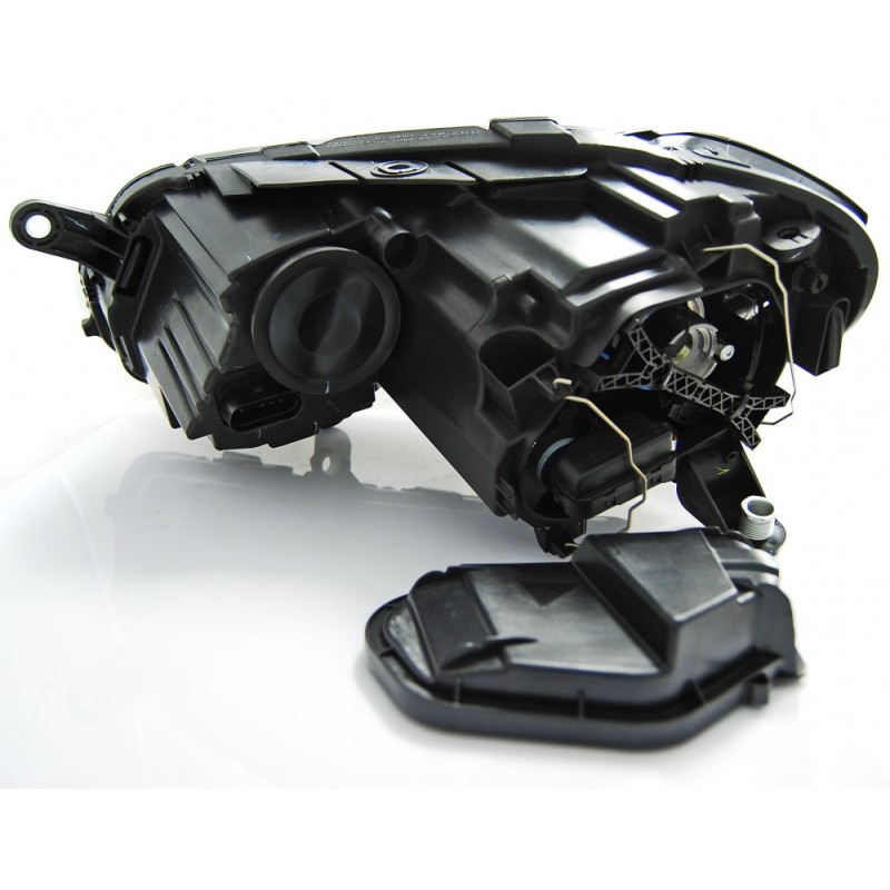 Φανάρια εμπρός Vw Passat B7 (2010-2014) led - μαύρα , χωρίς λάμπες (Η7) - σετ 2τμχ.