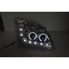 Φανάρια εμπρός Toyota Land Cruiser 120 (2003-2009) led / angel eyes - chrome , με λάμπες (Η1) - σετ 2τμχ.