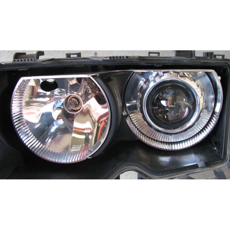 Bi xenon προτζέκτορες BMW E46 με εργοστασιακό σχεδιασμό - retrofit 2 τμχ.