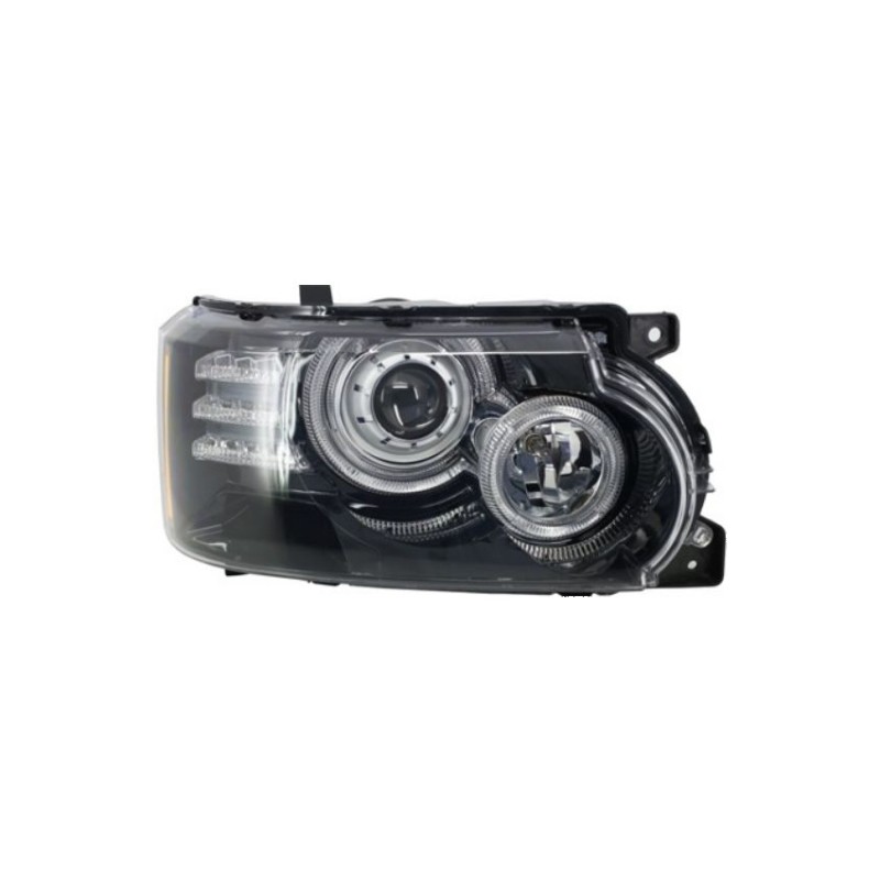 Φανάρια εμπρός Land Rover Vogue ((2002-2009) led angel eyes - chrome , με λάμπες (Η1) - σετ 2τμχ.