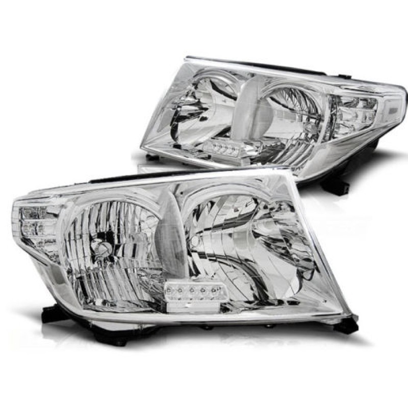 Φανάρια εμπρός Toyota Land Cruiser FJ200 (2007-2012) , με λάμπες (Η1) - σετ 2τμχ.