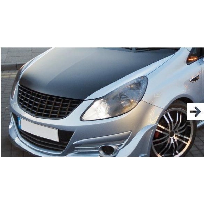 Μάσκα Opel Corsa D (2006-2010) - μαύρη, χωρίς σήμα