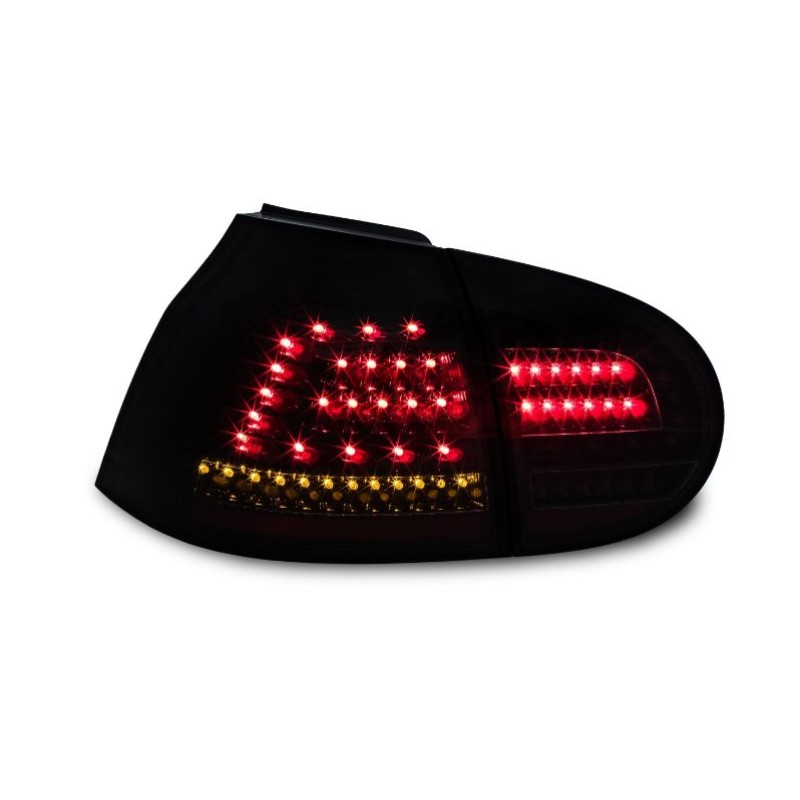 Πίσω φανάρια Vw Golf 5 - black τύπου led - σετ 2τμχ.