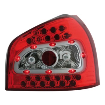 Πίσω φανάρια led Audi A3 (1996-2003) - μαύρα - σετ 2τμχ.
