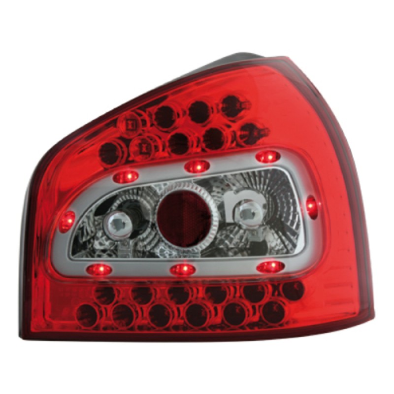 Πίσω φανάρια led Audi A3 (1996-2003) - μαύρα - σετ 2τμχ.