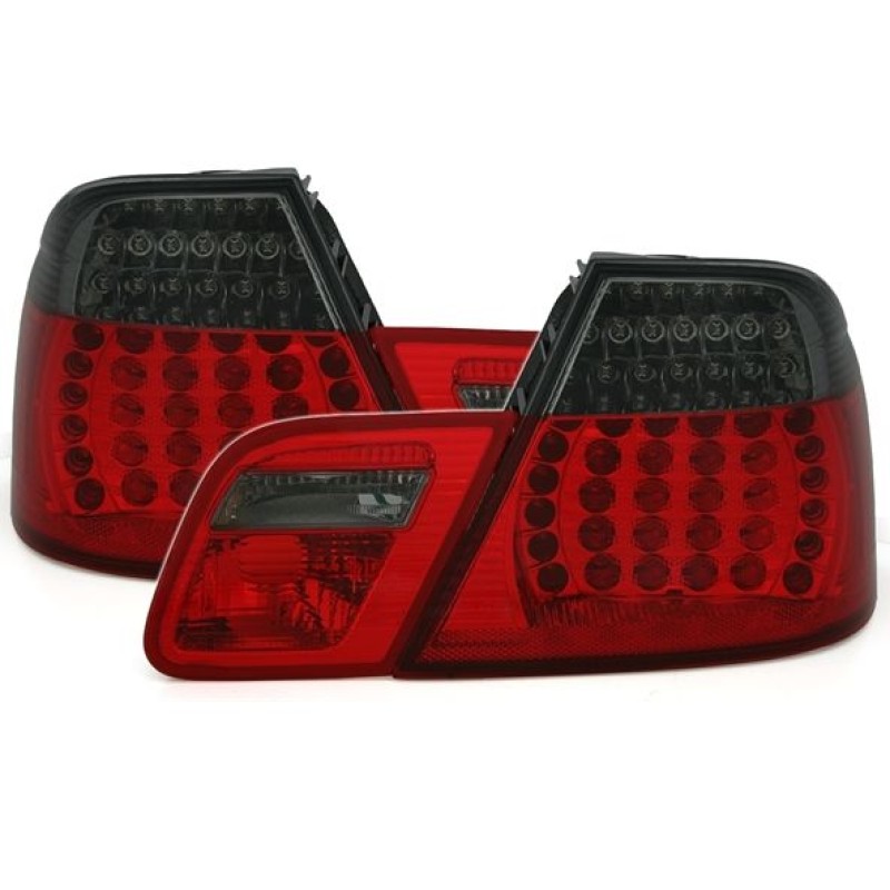Πίσω φανάρια led BMW E46 coupe (2003-2006) - φιμέ φλας - σετ 2τμχ.
