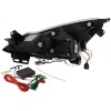 Φανάρια εμπρός Opel Corsa D (2006-2010) led - χρωμίου , με λάμπες (Η1) - σετ 2τμχ.