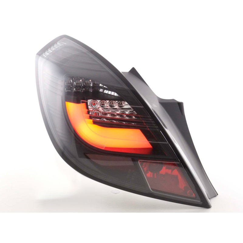 Πίσω φανάρια led Opel Corsa D (2006-2010) - μαύρα - σετ 2τμχ.