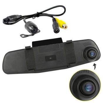 Βίντεο καταγραφέας 1080 FULL HD με 4,3" LCD οθόνη στον καθρέφτη και κάμερα οπισθοπορείας και καταγραφή Βίντεο καταγραφέας 1080 FULL HD με 4,3" LCD οθόνη στον καθρέφτη και κάμερα οπισθοπορείας και καταγραφή