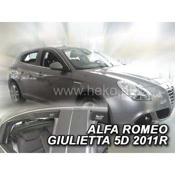Ανεμοθραύστες Alfa Romeo Giulietta (2010-2020) - 4 τμχ. εμπρός και πίσω, Heko