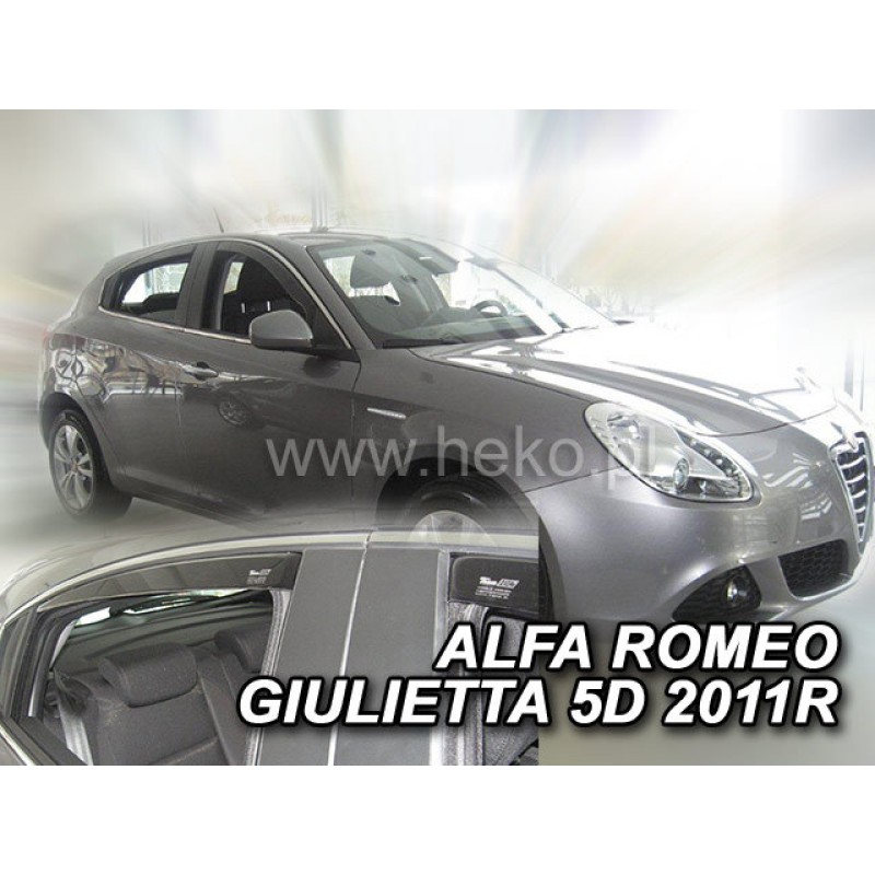 Ανεμοθραύστες Alfa Romeo Giulietta (2010-2020) - 4 τμχ. εμπρός και πίσω, Heko