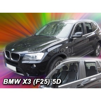 Ανεμοθραύστες BMW X3 F25 (2010-2017) - 4 τμχ. εμπρός και πίσω, Heko