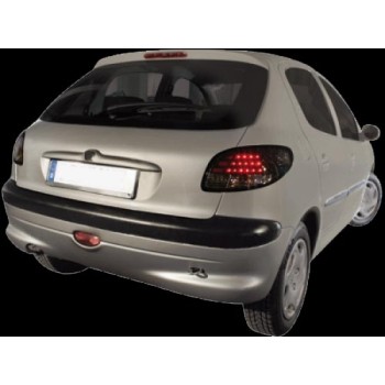 Πίσω φανάρια led Peugeot 206 - black - σετ 2τμχ.