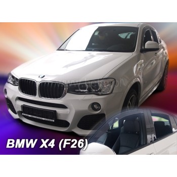 Ανεμοθραύστες BMW X4 F26 (2013-2019) - 4 τμχ. εμπρός και πίσω, Heko
