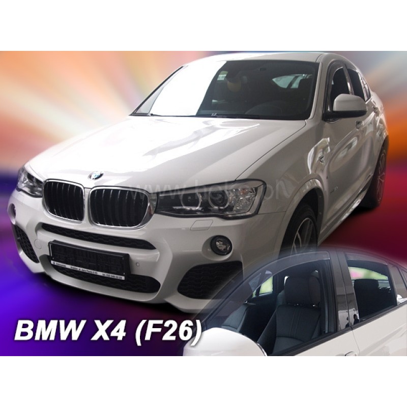 Ανεμοθραύστες BMW X4 F26 (2013-2019) - 4 τμχ. εμπρός και πίσω, Heko